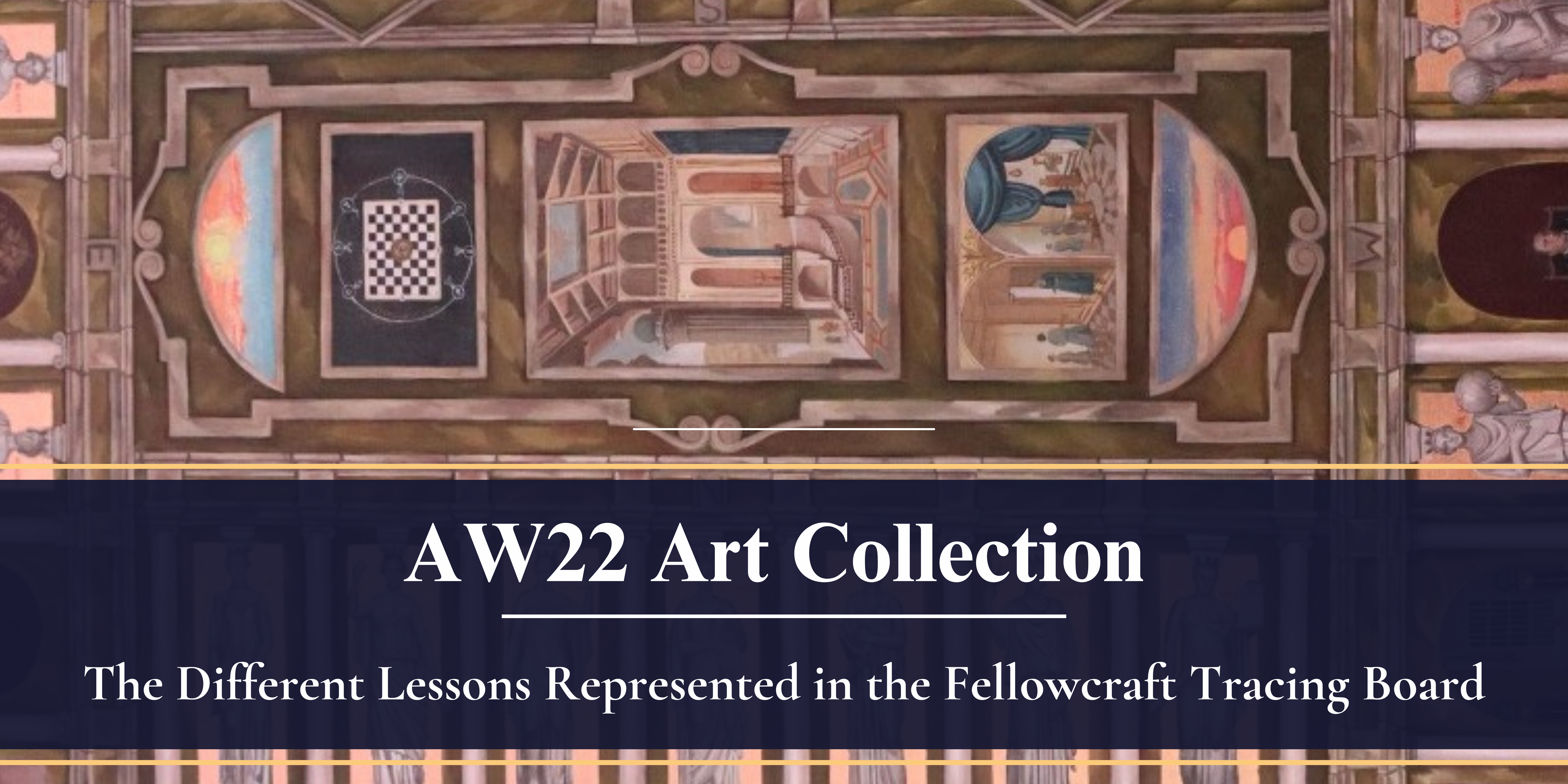 The AW22 Fellowcraft Tracing Board - Alexandria-Washington Lodge