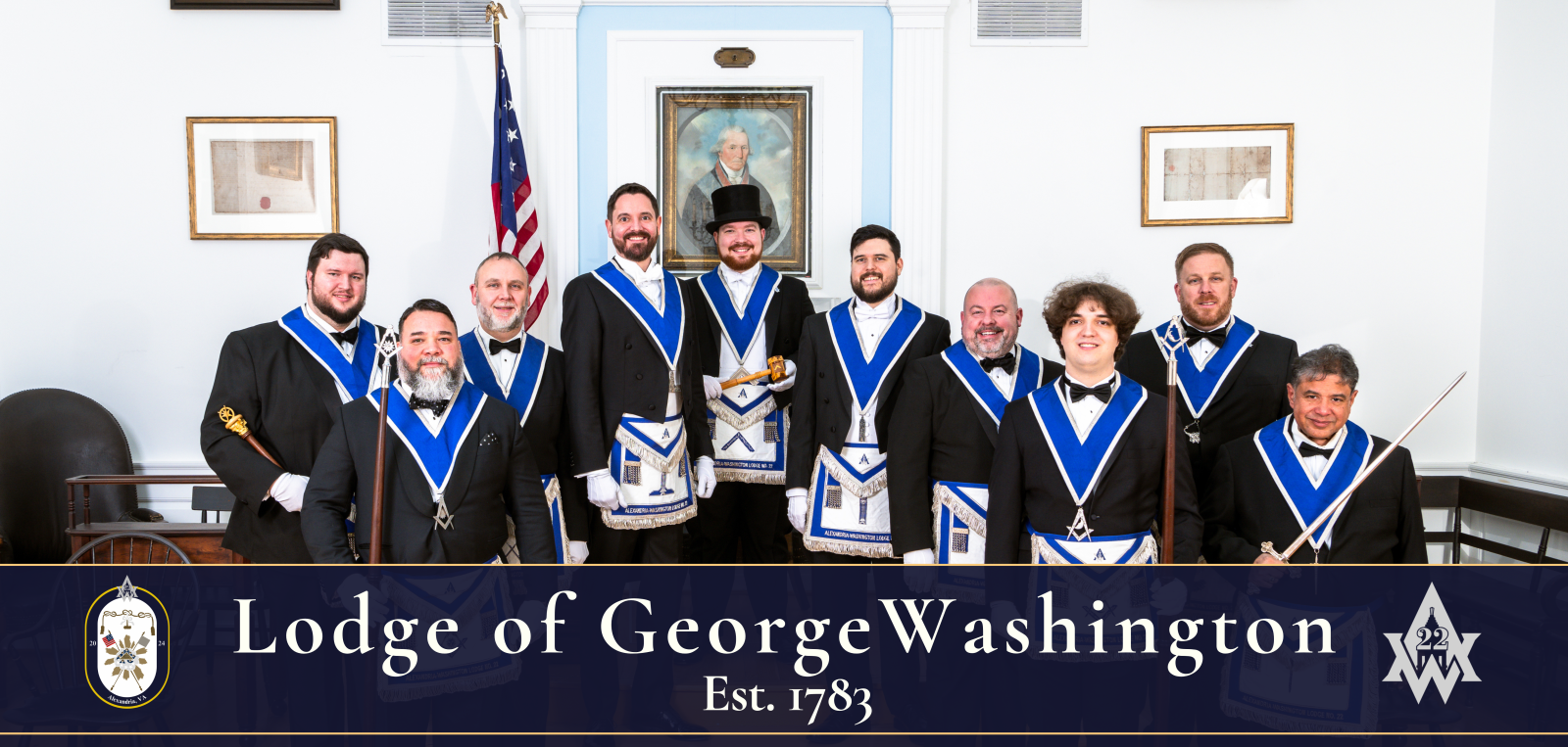Banner 7 – Lodge of Washington 2024 Officers